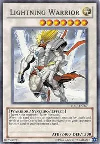 Lightning Warrior TU07-EN007 Yu-Gi-Oh card from Turbo Pack: Booster Seven