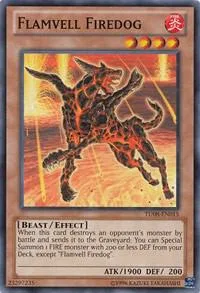 Flamvell Firedog TU08-EN015 Yu-Gi-Oh card from Turbo Pack: Booster Eight