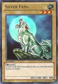 Silver Fang LCYW-EN004 1st Edition Yu-Gi-Oh card from Legendary Collection 3: Yugi's World