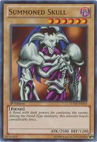 Summoned Skull LCYW-EN010 1st Edition Yu-Gi-Oh card from Legendary Collection 3: Yugi's World