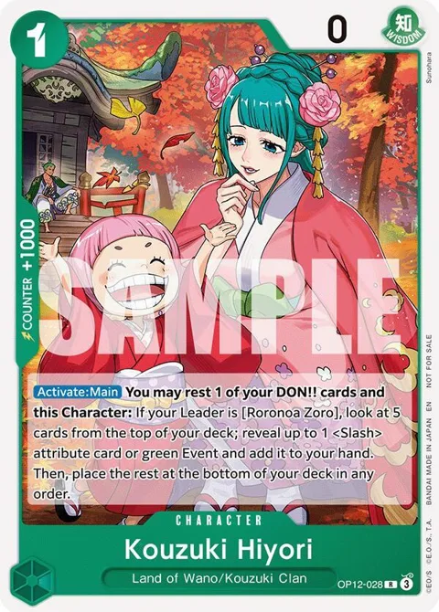 Kouzuki Hiyori Tournament Pack 2026 Vol. 1 OP12-028 One Piece card from One Piece Promotion Cards