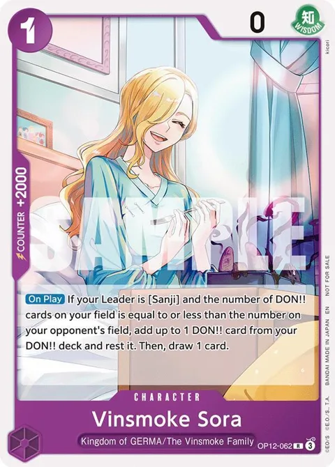 Vinsmoke Sora Tournament Pack 2026 Vol. 1 OP12-062 One Piece card from One Piece Promotion Cards