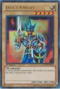 Jack's Knight LCYW-EN016 1st Edition Yu-Gi-Oh card from Legendary Collection 3: Yugi's World