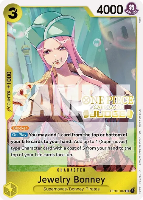 Jewelry Bonney Judge Pack Vol. 7 OP10-107 One Piece card from One Piece Promotion Cards