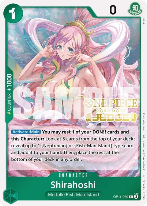 Shirahoshi Judge Pack Vol. 7 OP11-030 One Piece card from One Piece Promotion Cards