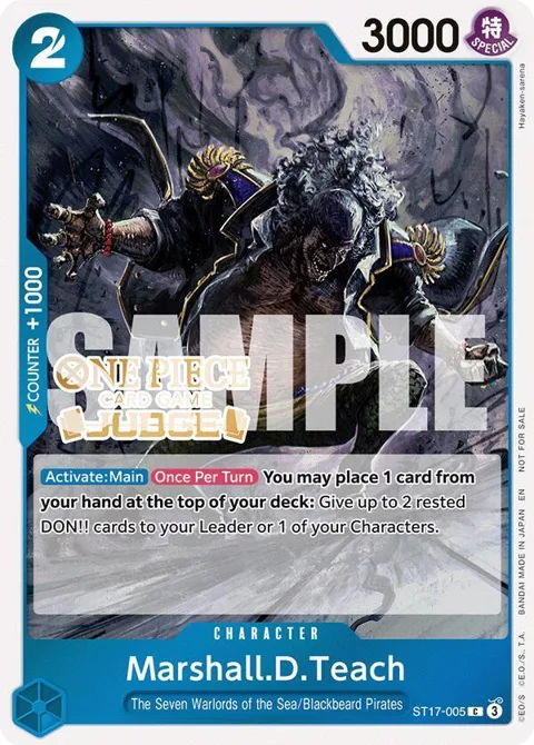 Marshall.D.Teach Judge Pack Vol. 7 ST17-005 One Piece card from One Piece Promotion Cards