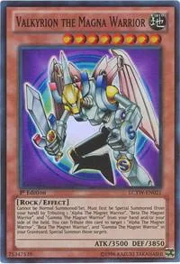 Valkyrion the Magna Warrior LCYW-EN021 1st Edition Yu-Gi-Oh card from Legendary Collection 3: Yugi's World