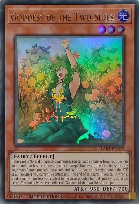Goddess of the Two Sides LART-EN079 Yu-Gi-Oh card from The Lost Art Promotion