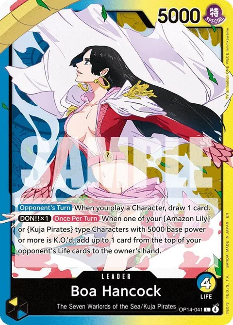Boa Hancock OP14-041 One Piece card from The Azure Sea's Seven