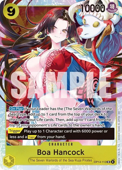 Boa Hancock OP14-112 One Piece card from The Azure Sea's Seven