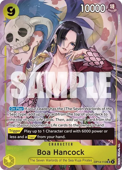 Boa Hancock Alt Art OP14-112 One Piece card from The Azure Sea's Seven