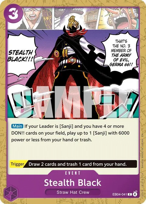 Stealth Black EB04-041 One Piece card from The Azure Sea's Seven