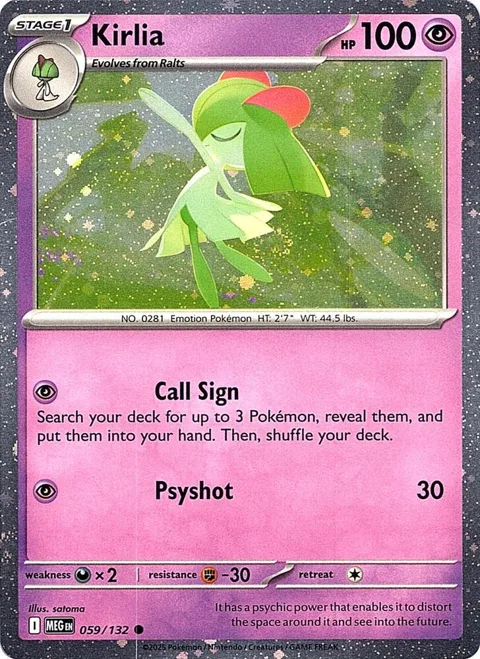 Kirlia Cosmos Holo #059/132 Holofoil Pokémon card from Miscellaneous Cards & Products