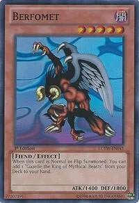 Berfomet LCYW-EN045 Yu-Gi-Oh card from Legendary Collection 3: Yugi's World