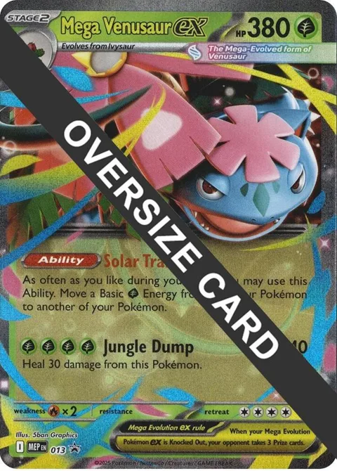 Mega Venusaur ex #013 Holofoil Pokémon card from Jumbo Cards