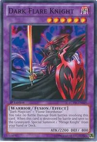 Dark Flare Knight LCYW-EN049 1st Edition Yu-Gi-Oh card from Legendary Collection 3: Yugi's World