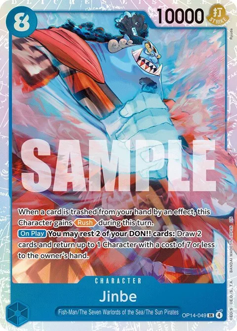 Jinbe OP14-049 One Piece card from The Azure Sea's Seven