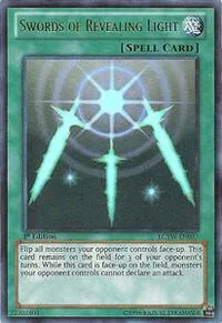 Swords of Revealing Light LCYW-EN057 Unlimited Yu-Gi-Oh card from Legendary Collection 3: Yugi's World