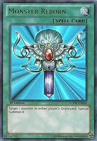 Monster Reborn LCYW-EN058 Unlimited Yu-Gi-Oh card from Legendary Collection 3: Yugi's World