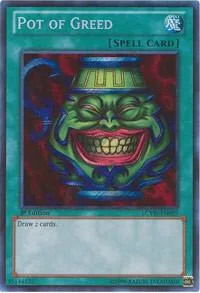 Pot of Greed LCYW-EN059 1st Edition Yu-Gi-Oh card from Legendary Collection 3: Yugi's World
