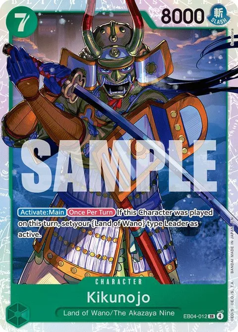Kikunojo EB04-012 One Piece card from The Azure Sea's Seven
