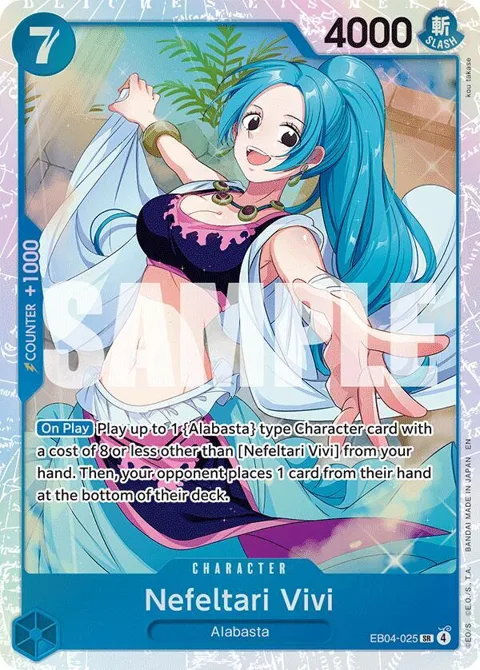 Nefeltari Vivi EB04-025 One Piece card from The Azure Sea's Seven
