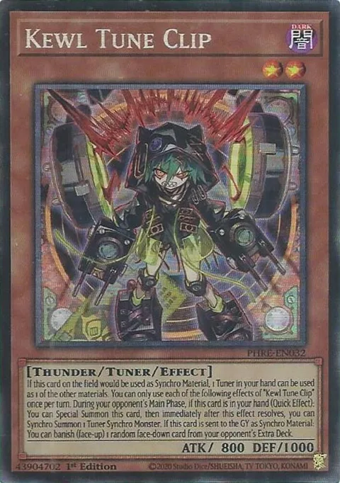Kewl Tune Clip Collector's Rare PHRE-EN032 Yu-Gi-Oh card from Phantom Revenge