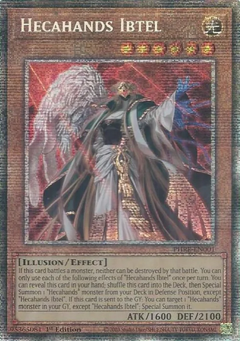 Hecahands Ibtel Starlight Rare PHRE-EN001 Yu-Gi-Oh card from Phantom Revenge
