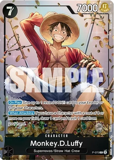 Monkey.D.Luffy Tin Pack Set Vol. 2 P-075 One Piece card from One Piece Promotion Cards