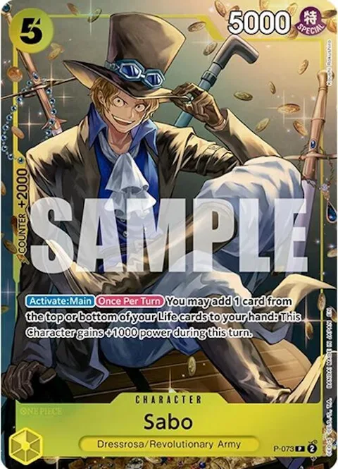 Sabo Tin Pack Set Vol. 2 P-073 One Piece card from One Piece Promotion Cards