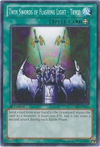 Twin Swords of Flashing Light - Tryce LCYW-EN141 Yu-Gi-Oh card from Legendary Collection 3: Yugi's World