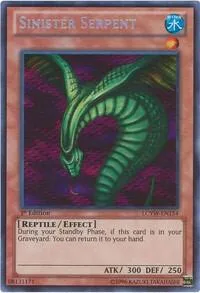 Sinister Serpent LCYW-EN154 Unlimited Yu-Gi-Oh card from Legendary Collection 3: Yugi's World