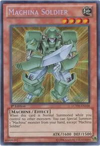 Machina Soldier LCYW-EN168 1st Edition Yu-Gi-Oh card from Legendary Collection 3: Yugi's World