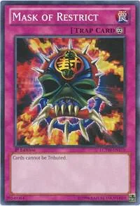 Mask of Restrict LCYW-EN179 1st Edition Yu-Gi-Oh card from Legendary Collection 3: Yugi's World