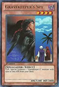 Gravekeeper's Spy LCYW-EN183 Unlimited Yu-Gi-Oh card from Legendary Collection 3: Yugi's World
