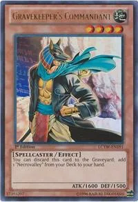 Gravekeeper's Commandant LCYW-EN191 1st Edition Yu-Gi-Oh card from Legendary Collection 3: Yugi's World