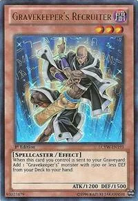 Gravekeeper's Recruiter LCYW-EN193 1st Edition Yu-Gi-Oh card from Legendary Collection 3: Yugi's World