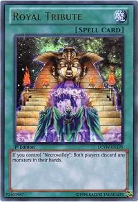 Royal Tribute LCYW-EN195 Unlimited Yu-Gi-Oh card from Legendary Collection 3: Yugi's World