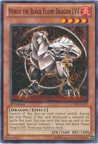 Horus the Black Flame Dragon LV4 LCYW-EN197 Yu-Gi-Oh card from Legendary Collection 3: Yugi's World