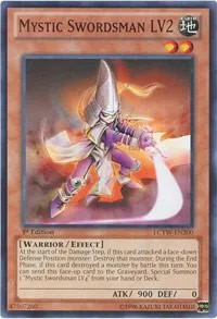 Mystic Swordsman LV2 LCYW-EN200 1st Edition Yu-Gi-Oh card from Legendary Collection 3: Yugi's World