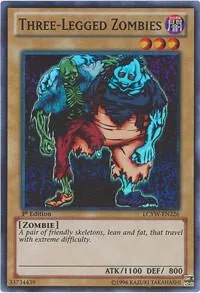Three-Legged Zombies LCYW-EN226 1st Edition Yu-Gi-Oh card from Legendary Collection 3: Yugi's World