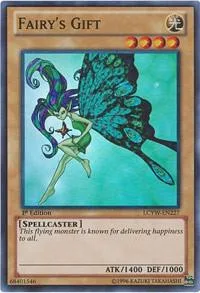Fairy's Gift LCYW-EN227 Unlimited Yu-Gi-Oh card from Legendary Collection 3: Yugi's World