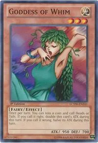 Goddess of Whim LCYW-EN241 Yu-Gi-Oh card from Legendary Collection 3: Yugi's World