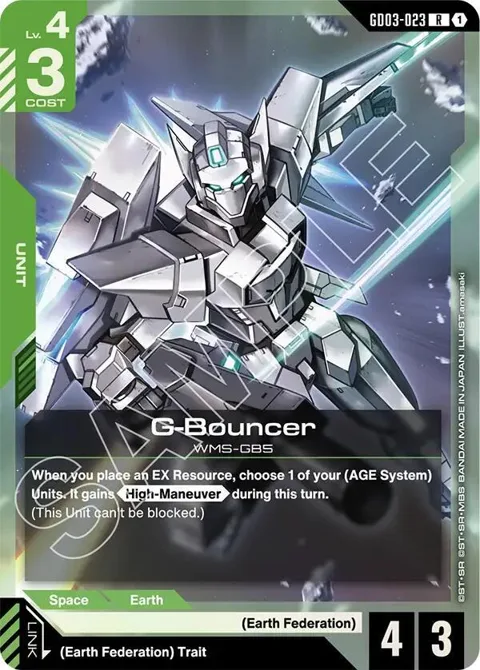 G-Bouncer GD03-023 Gundam card from Steel Requiem