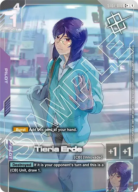 Tieria Erde Store Tournament Winner Pack 03 ST07-010 Gundam card from Gundam Promotional Cards