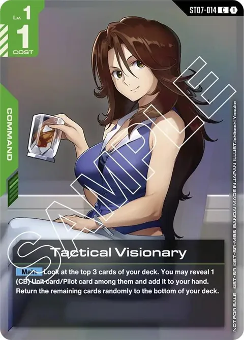 Tactical Visionary Store Tournament Participant Pack 03 ST07-014 Gundam card from Gundam Promotional Cards