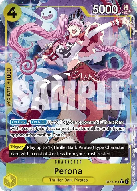 Perona Alt Art OP14-111 One Piece card from The Azure Sea's Seven