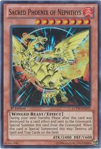 Sacred Phoenix of Nephthys LCYW-EN259 1st Edition Yu-Gi-Oh card from Legendary Collection 3: Yugi's World