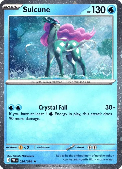 Suicune Cosmos Holo #026/094 Holofoil Pokémon card from Miscellaneous Cards & Products