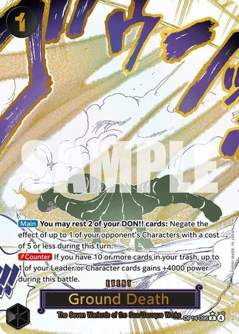 Ground Death Alt Art OP14-096 One Piece card from The Azure Sea's Seven
